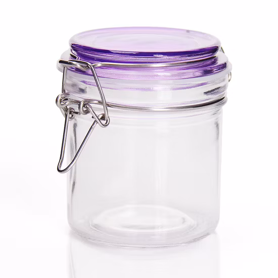 Botes privados de aire de cara recta para alimentos con cilindro de 25 oz y 750 ml con tapa con clip