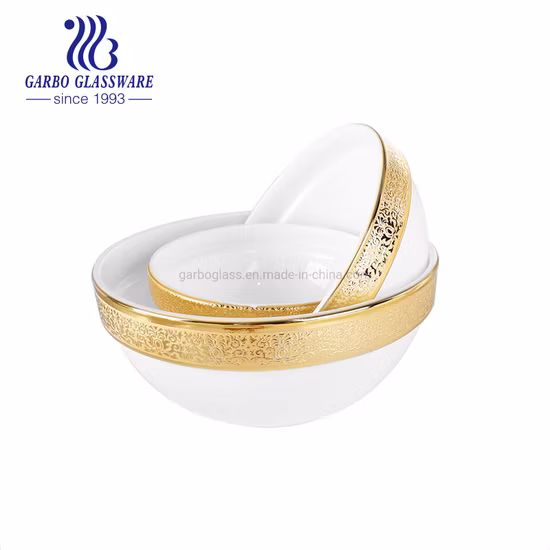 Tetera de vidrio de lujo con decoración dorada personalizada, vajilla de ópalo, jarra de vidrio de ópalo blanco con tapa, venta al por mayor, tetera de café Jucie para el mercado árabe de Filipinas e India