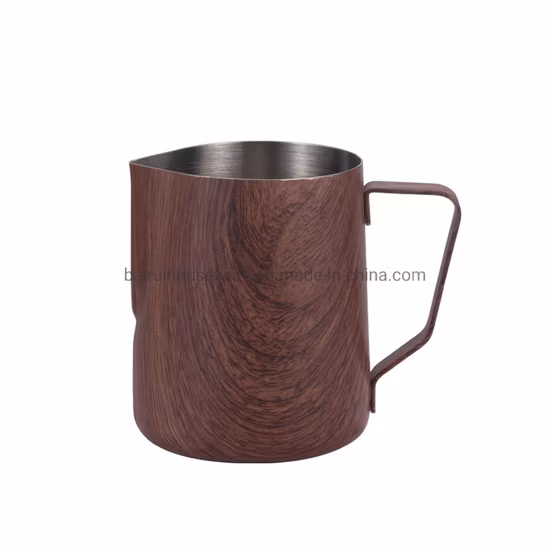 350ml 600ml de acero inoxidable Barista Latte Maker árabe pico afilado espuma humeante jarra de café jarra de leche